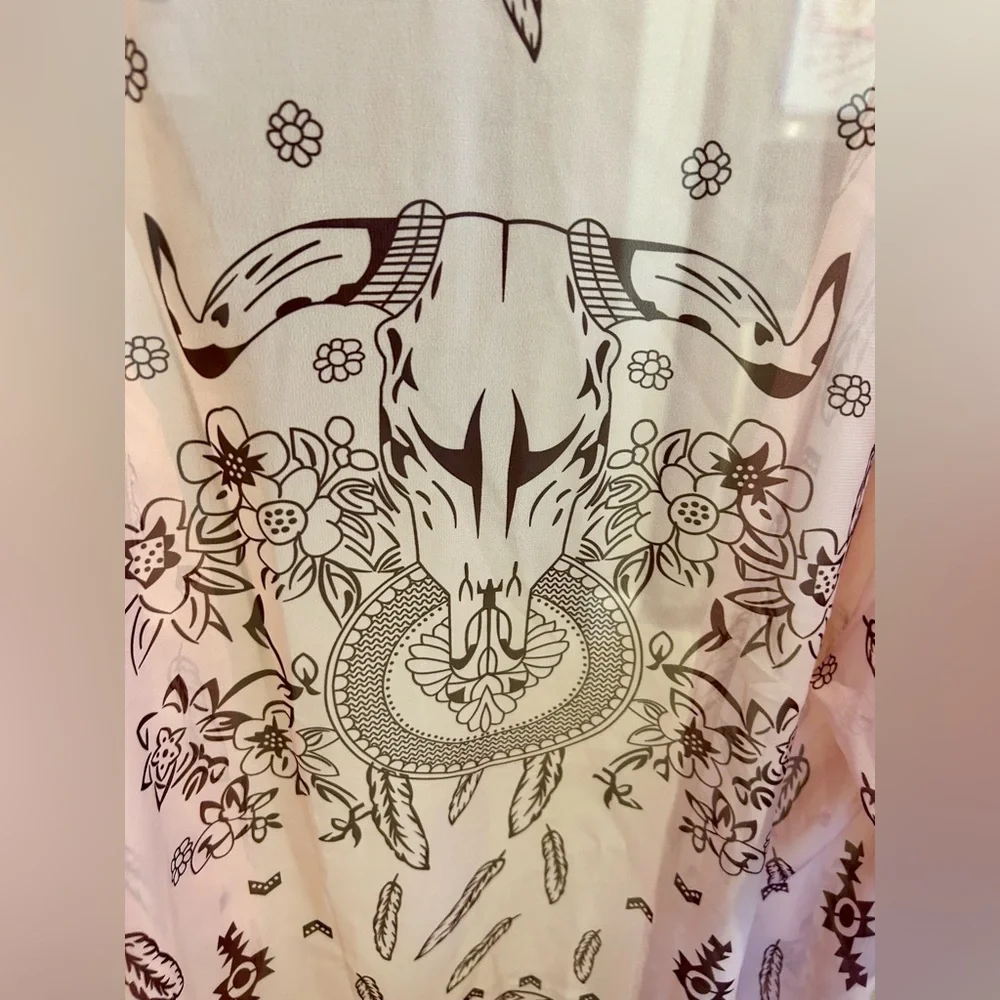 Western look kimono shawl size Small